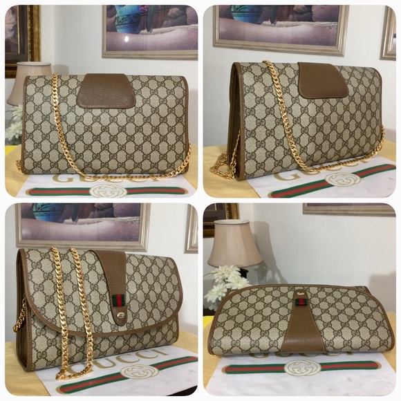 ❌❌GUCCI GG PATTERN CLUTCH/SHOULDER BAG 💼 - Picture 2 of 8